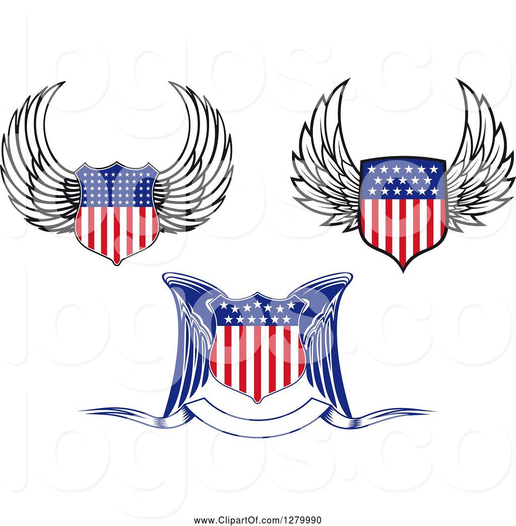 Logo Of Winged American Flag Shields 1024x1044 Logo Of Winged American Flag Shields