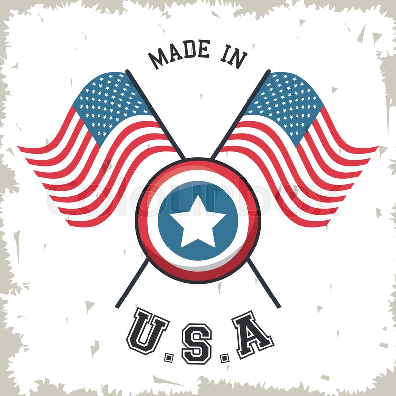 Made In Usa Flag Crossed With Shield Stock Vector Colourbox 800x800 Made In Usa Flag Crossed With Shield Stock Vector Colourbox