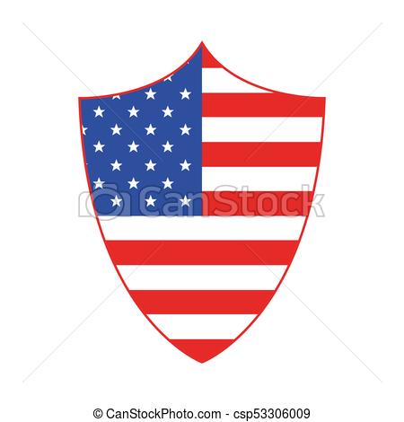 Shield In American Flag Style Vector Illustration Shield 450x470 Shield In American Flag Style Vector Illustration Shield