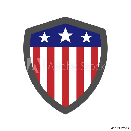 American Flag Shield Vector at Vectorified.com | Collection of American ...