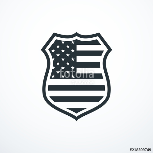 Shield With Usa Flag Elements Usa Shield Icon Vector 500x500 Shield With Usa Flag Elements Usa Shield Icon Vector