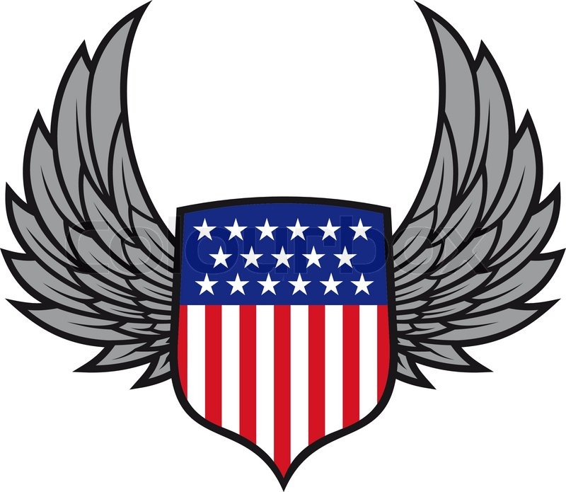Shield With Wings As A Usa Heraldic Stock Vector Colourbox 800x695 Shield With Wings As A Usa Heraldic Stock Vector Colourbox