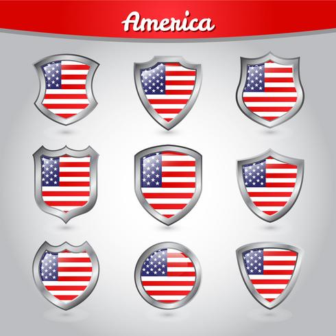 Usa Shield Flag Vector 490x490 Usa Shield Flag Vector