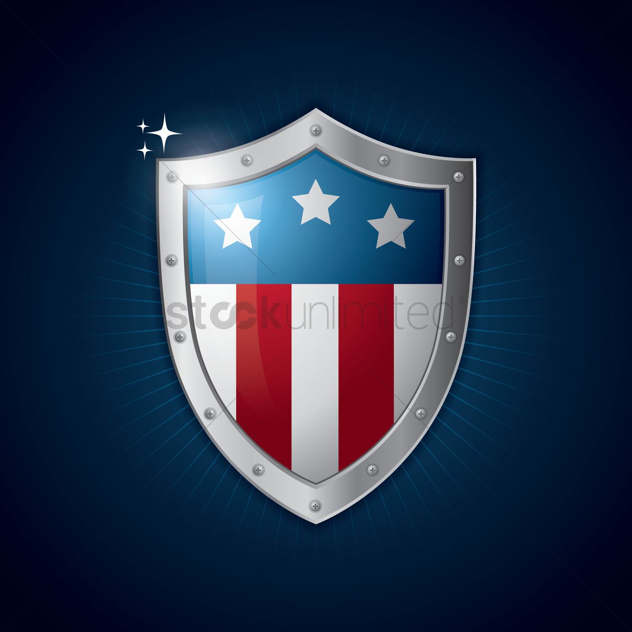 American Flag Shield Vector at Vectorified.com | Collection of American ...