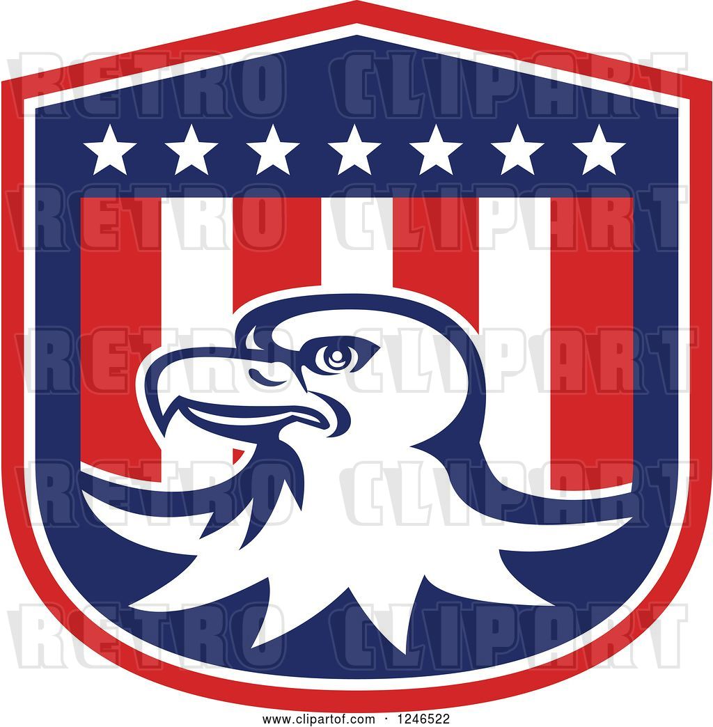 Vector Clip Art Of Retro Bald Eagle On An American Flag Shield 1024x1044 Vector Clip Art Of Retro Bald Eagle On An American Flag Shield