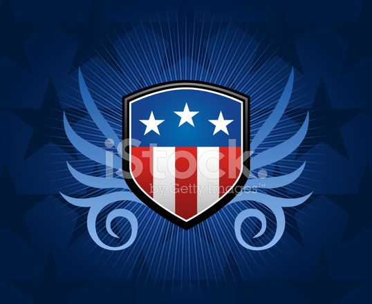 American Flag Shield Stock Vector 538x440 American Flag Shield Stock Vector