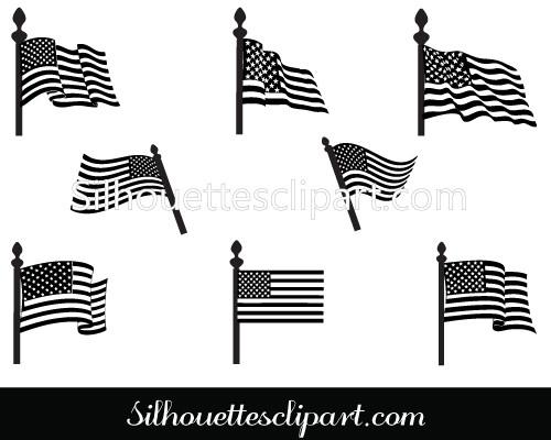 500x400 Huge Collection Of 'flag Silhouette' Download More Than Images