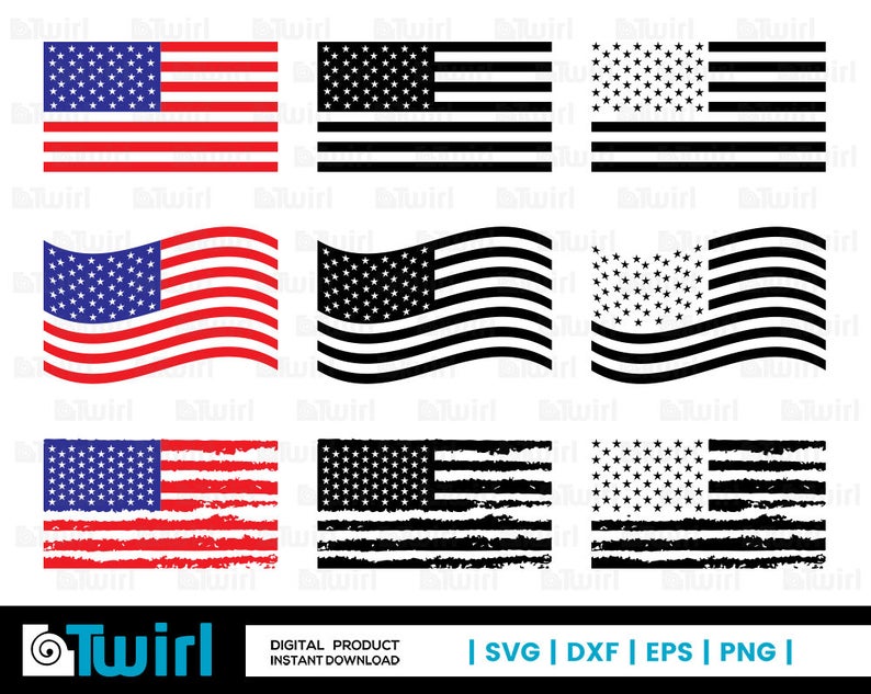 American Flag Silhouette Vector at Vectorified.com | Collection of ...