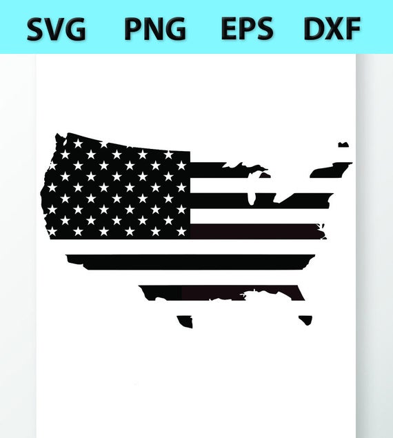 570x635 American Flag Silhouette Vector Images Clipart Cutting Etsy