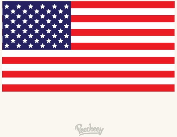 600x465 American Flag Flat Design Free Vector In Adobe Illustrator
