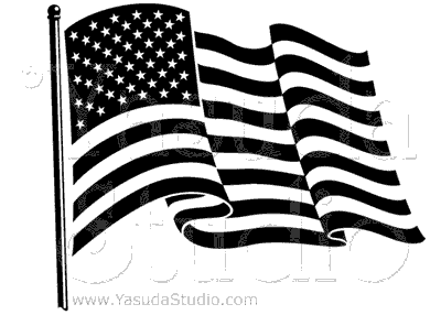 400x286 American Flag Downloadable Vector Art For Plotter