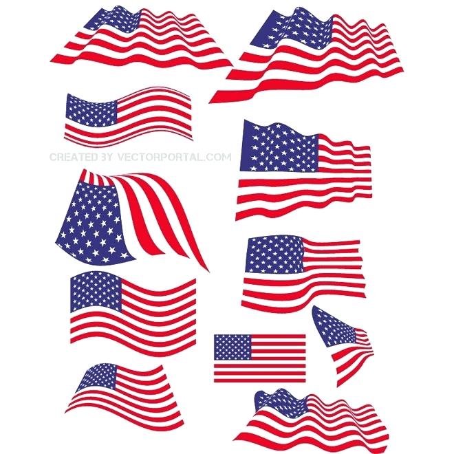 660x660 American Flag Vector