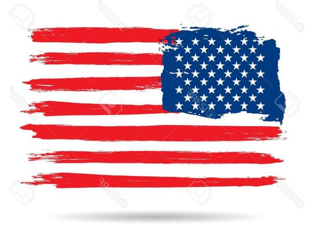 640x480 American Flag Vector Art