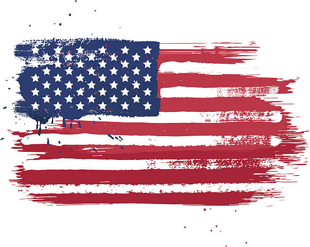 612x488 American Flag Vector Clipart