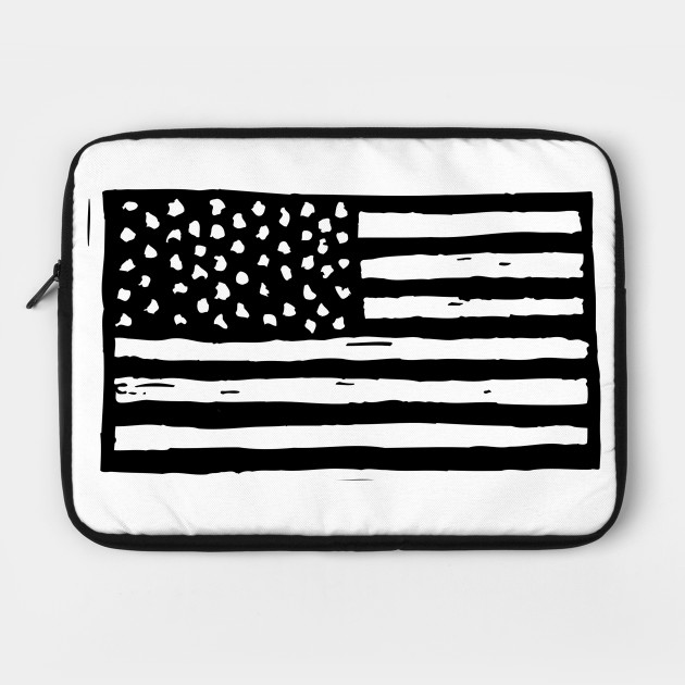 630x630 Black And White American Flag Vector