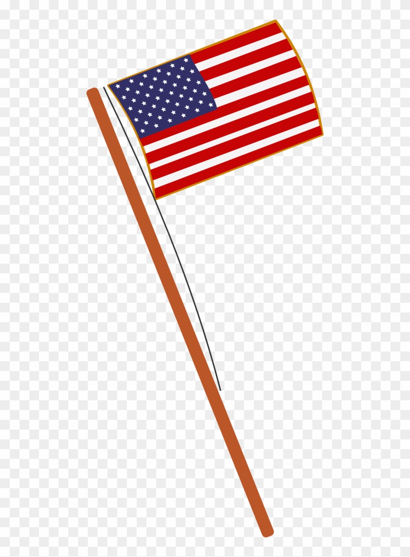 840x1141 Waving American Flag Vector