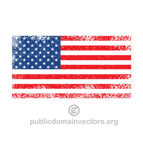 500x500 Free American Flag Vector Image