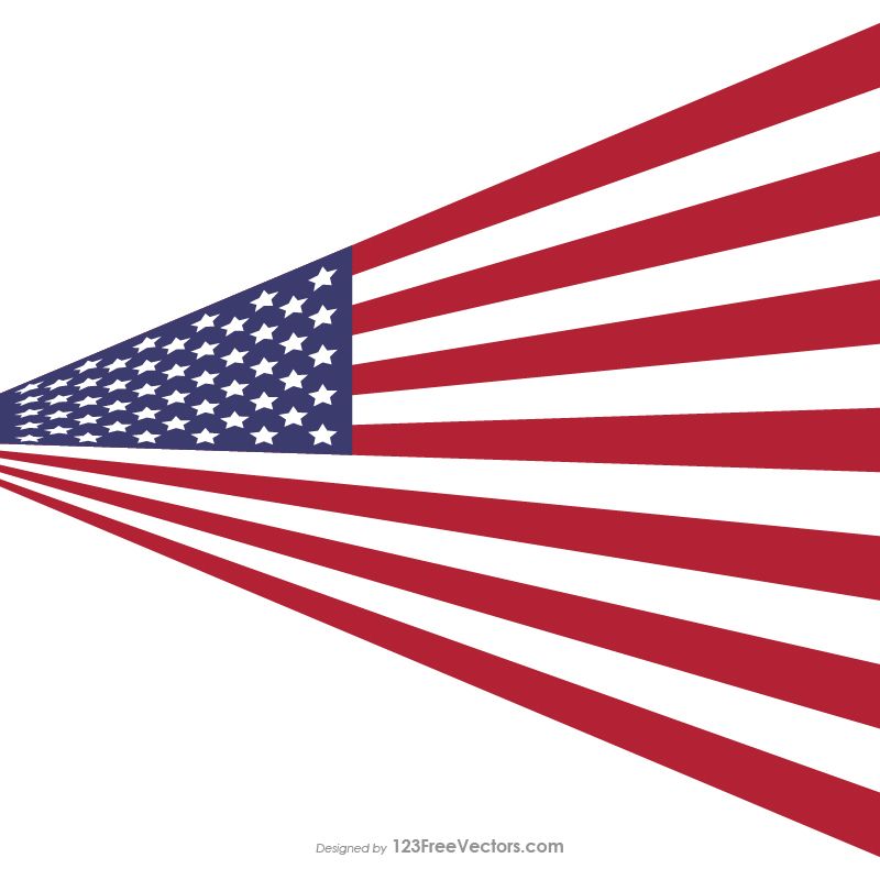 800x800 Perspective American Flag Vector Usa Flags Flag Vector, Flag