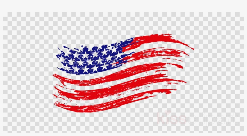 820x450 American Flag Vintage Vector Clipart United States