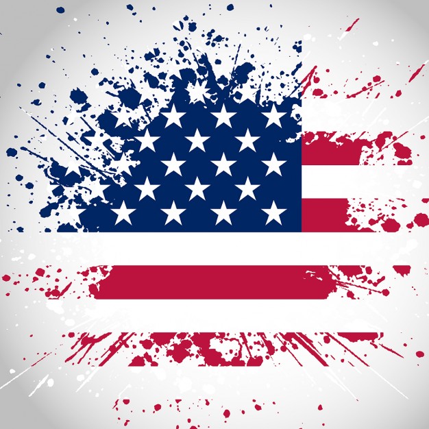 626x626 Grunge Style American Flag Background Vector Free Download