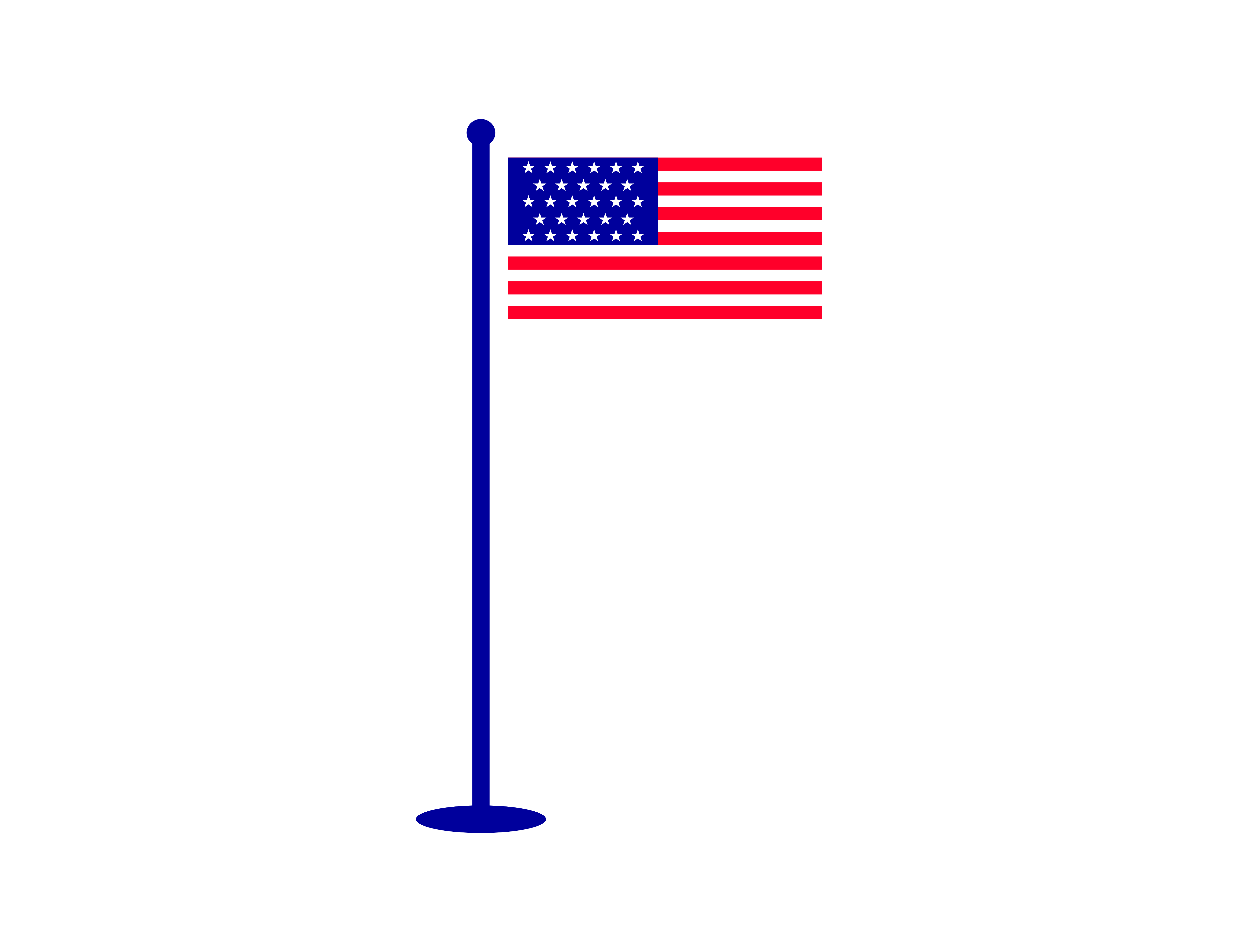 American Flag Vector Illustration Graphic 5000x3846 American Flag Vector Illustration Graphic