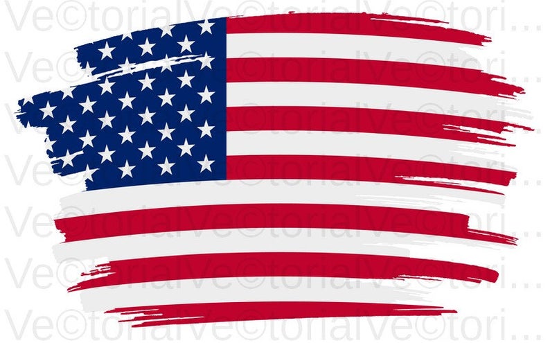 Brush Stroke American Flag Vector Dxf Pdf Png Etsy 794x495 Brush Stroke American Flag Vector Dxf Pdf Png Etsy