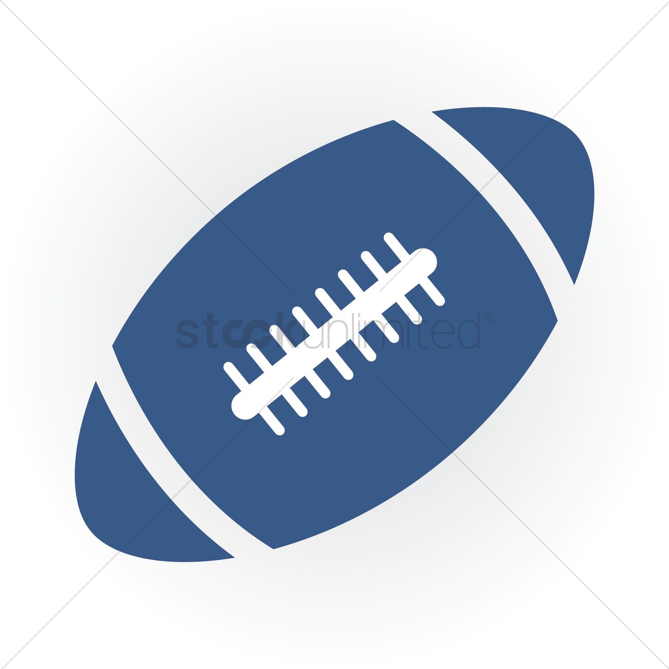 1300x1300 American Football Ball Vector Image