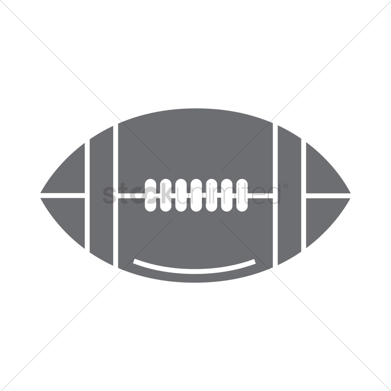 1300x1300 American Football Ball Vector Image