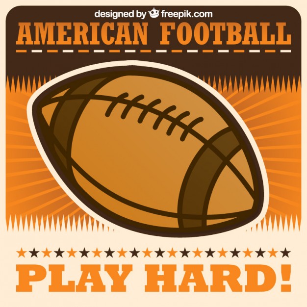 626x626 American Football Ball Vector Vector Free Download