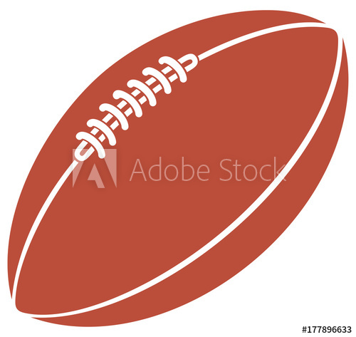 500x473 American Football Ball Vector Icon
