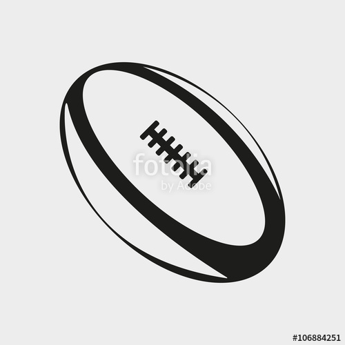 500x500 American Football Ball Vector Illustration Stock Image