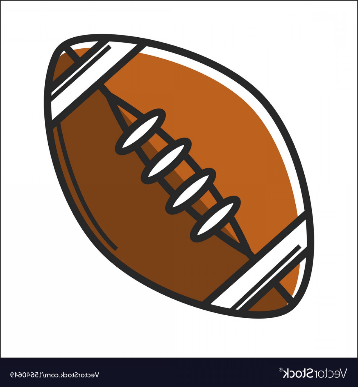 1200x1296 American Football Ball In Graphic Design On White Vector Handandbeak