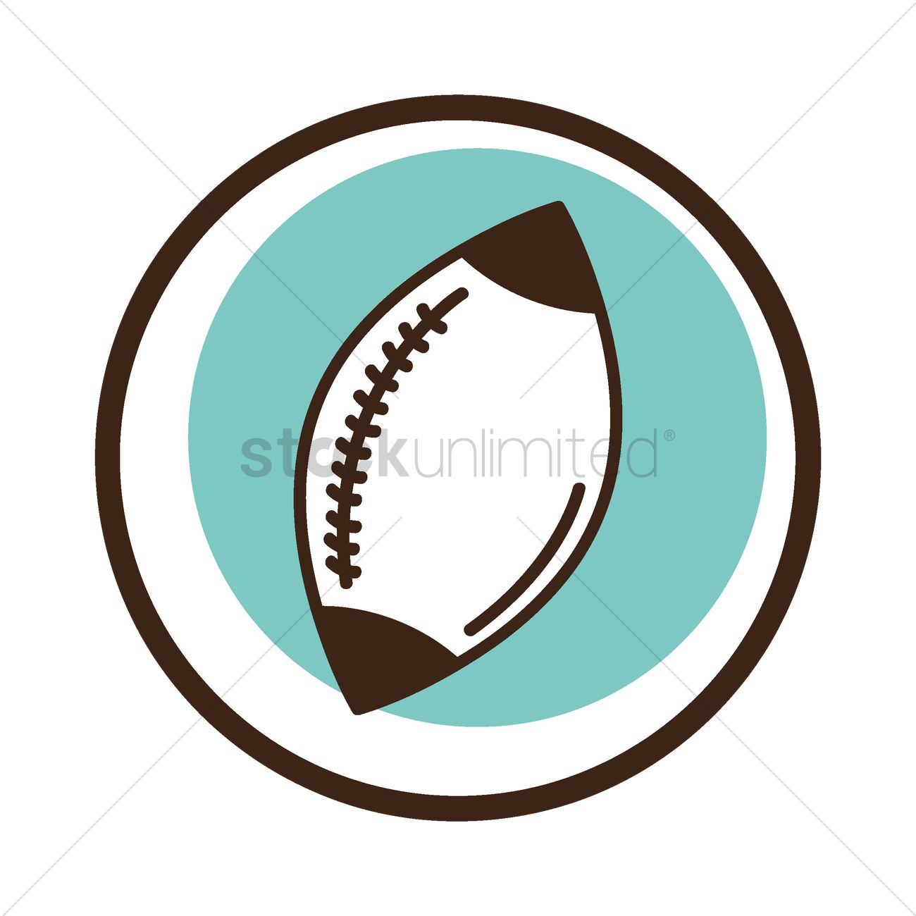 1300x1300 Free American Football Ball Vector Image