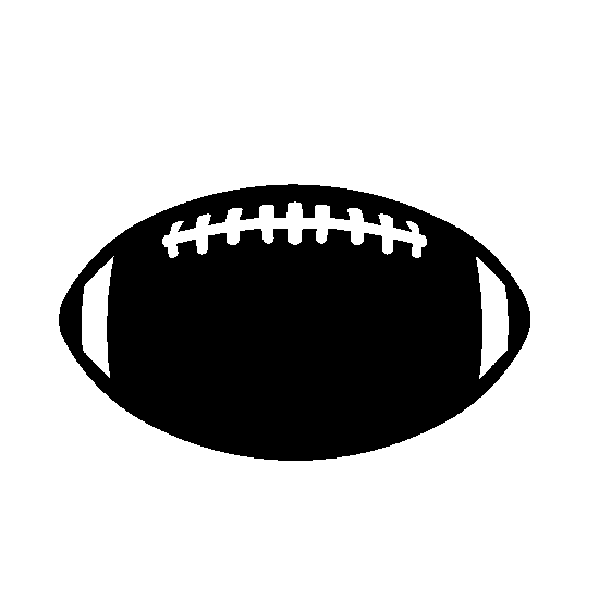 550x550 American Football Ball Silhouette