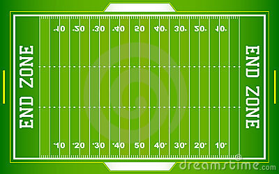 American Football Field Vector