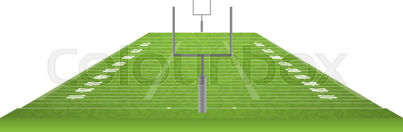 800x263 American Football Field, Vector Stock Vector Colourbox