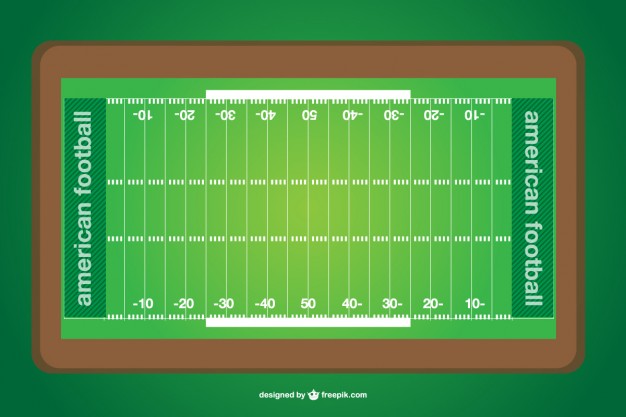 626x417 American Football Field Vector Free Download