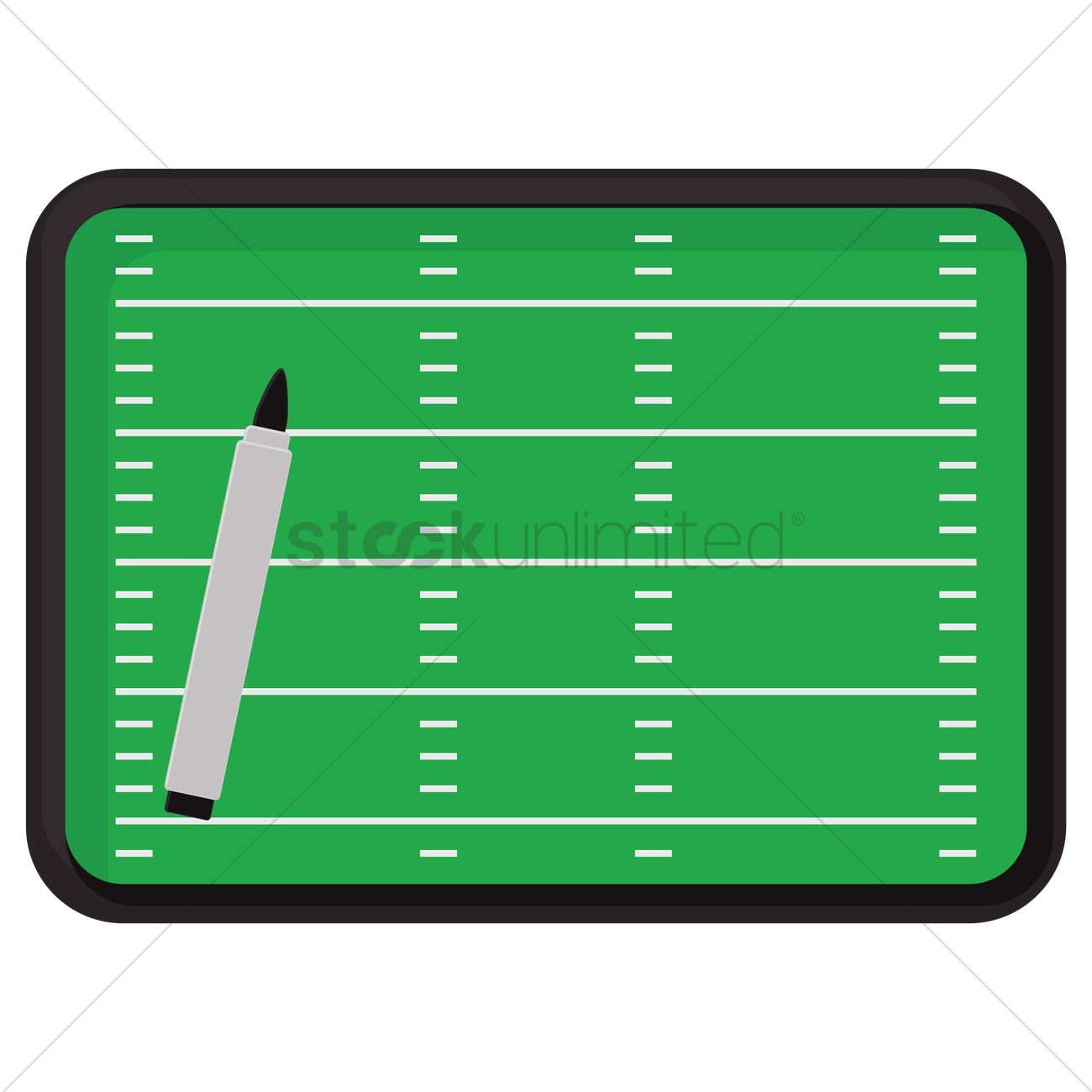 1300x1300 American Football Field Vector Image