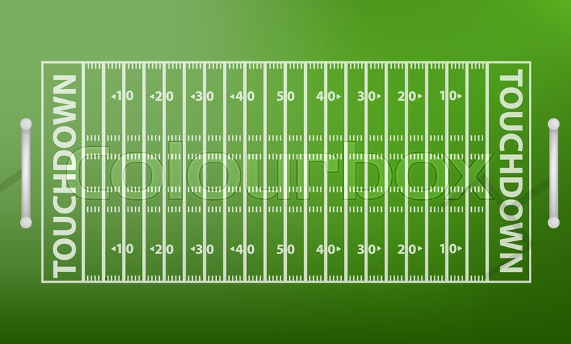 800x482 Top View American Football Field Stock Vector Colourbox