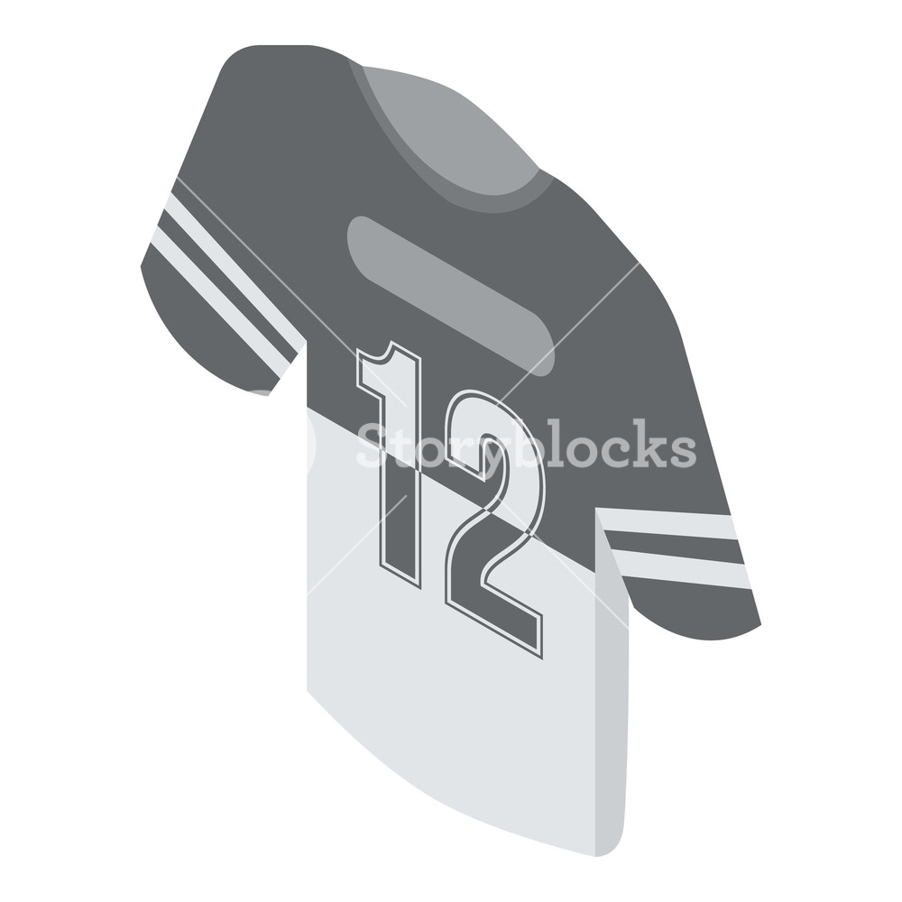 1000x1000 American Football Jersey Icon Isometric Of American Football