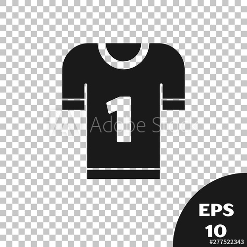 500x500 Black American Football Jersey Icon Isolated On Transparent