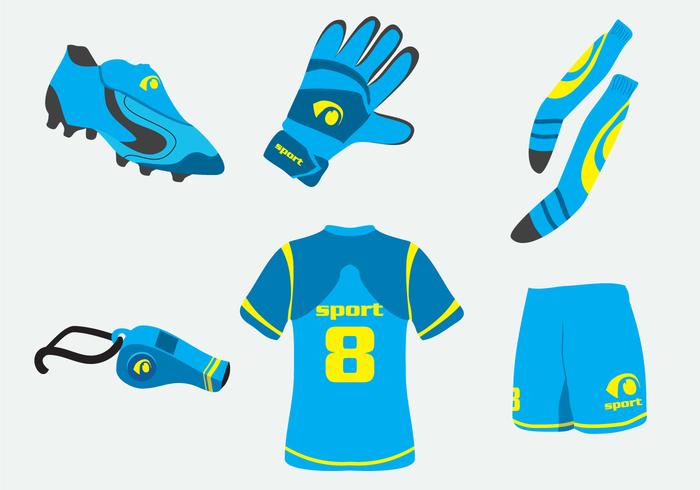700x490 Blue Football Kit Vector