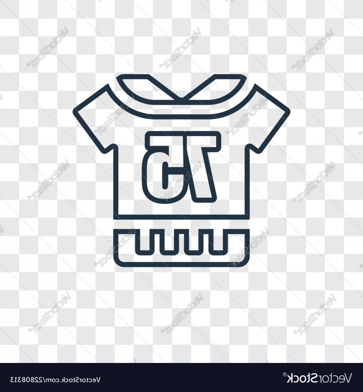 1200x1296 American Football Jersey Concept Linear Icon Vector Soidergi