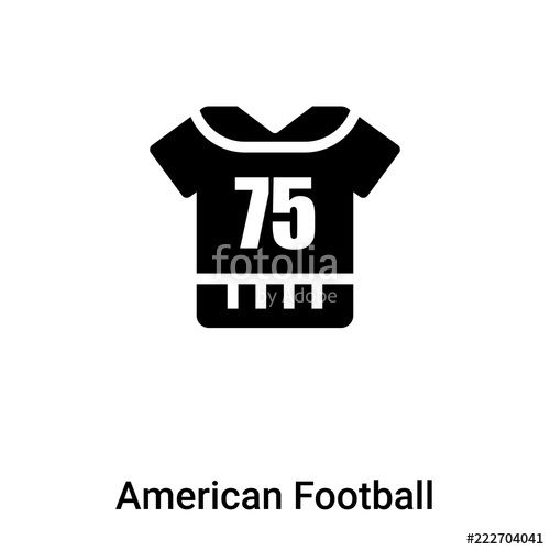 500x500 American Football Jersey Icon Vector Isolated On White Background