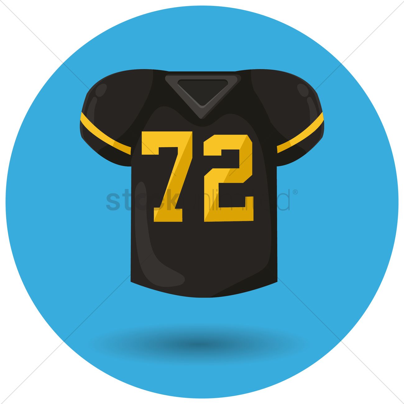 1300x1300 American Football Jersey Vector Image