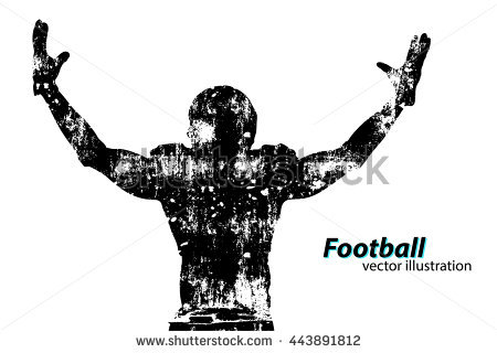 450x320 Football Player Silhouette Vector