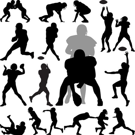 450x450 American Football Player Royalty Free Vector Graphics