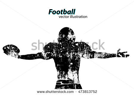 450x320 American Football Silhouette Background