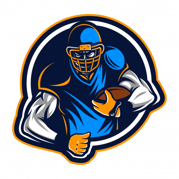 626x626 American Football Player Vector Premium Download