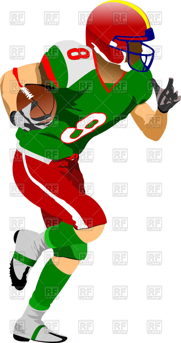 Silhouette Of American Football 634x1200 Silhouette Of American Football